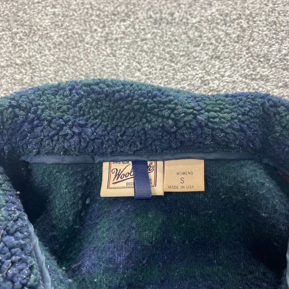 VTG Woolrich Sweater Womens S Green Icelandic Nordic‎ Fair Isle Sweatshirt USA - Picture 2 of 12